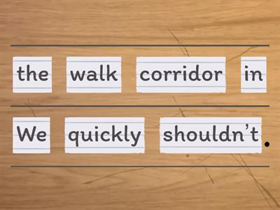 Book 5A Unit 1 Unjumble (Good Manners)