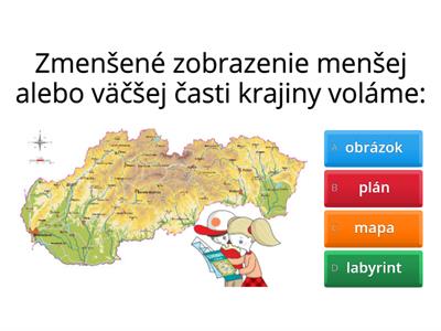 Kópia Vlastiveda 3. ročník - Slovensko na mape