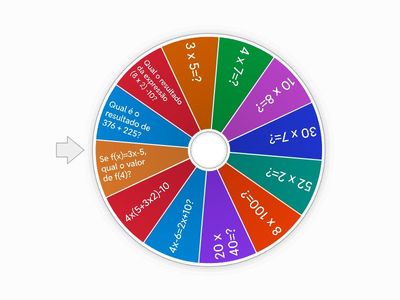 Roleta de matematica