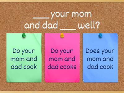 Simple Present Interrogative Form Quiz