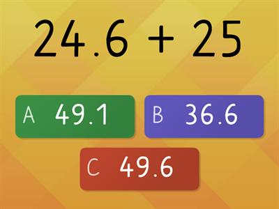 Add and Subtract  Decimals