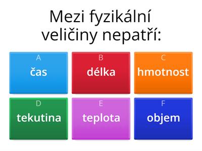 Fyzikální veličiny