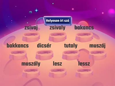 5-8. o. Nyelvtan-Helyesírás-Helyesen/Hibásan írt szó