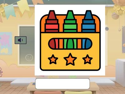 School objects writing