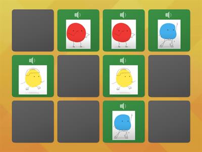 Primary and Secondary Colors Memory Game