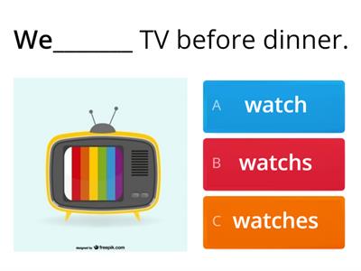 Present Simple 3rd person singular