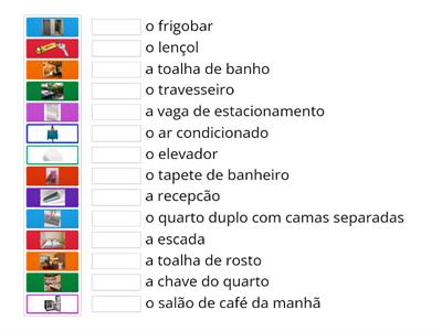 Vocabulário - No hotel - Portugues