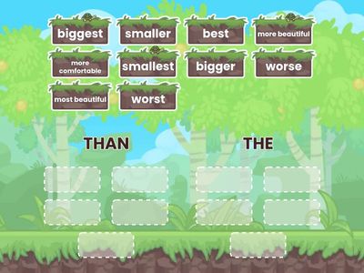 COMPERATIVES/SUPERLATIVES SORTING