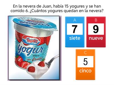 Problemas matemáticos 1º PRIMARIA