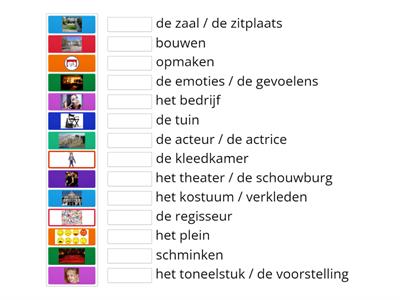 Woordenschat theater