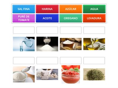 INGREDIENTES PARA COCINAR UNA PIZZA