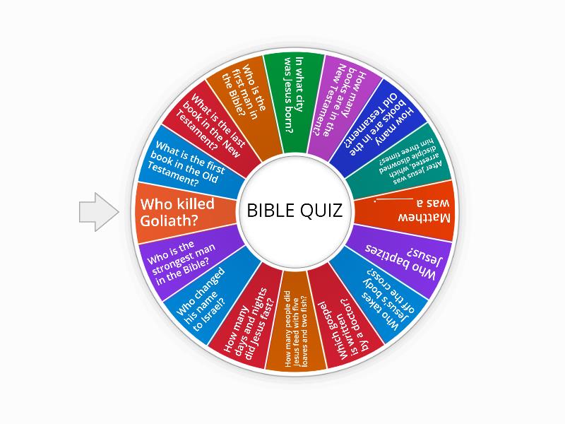 Bible quiz 1 spin the wheel