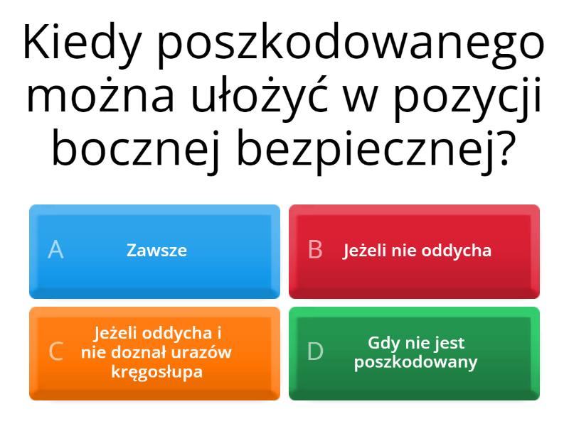 Test Edb Pierwsza Pomoc 1 Liceum