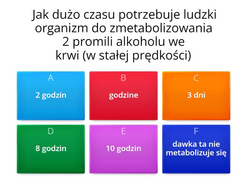 Test Unit 11 Zdrowie Odpowiedzi alkohol, jak wpływa na zdrowie - Test