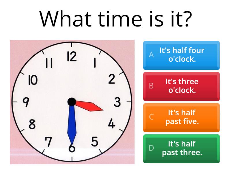 Telling the time test
