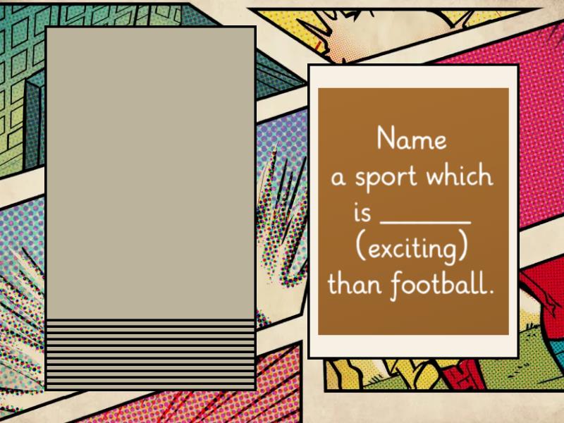 Comparative superlative context speaking cards