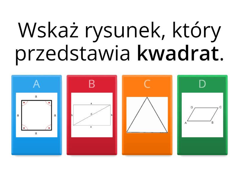 Prostokąt Który Nie Jest Kwadratem KLASA 5: Prostokąty i kwadraty. - Quiz