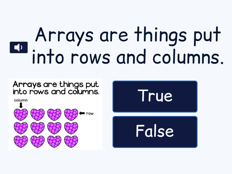 Arrays, Rows and Columns - Quiz