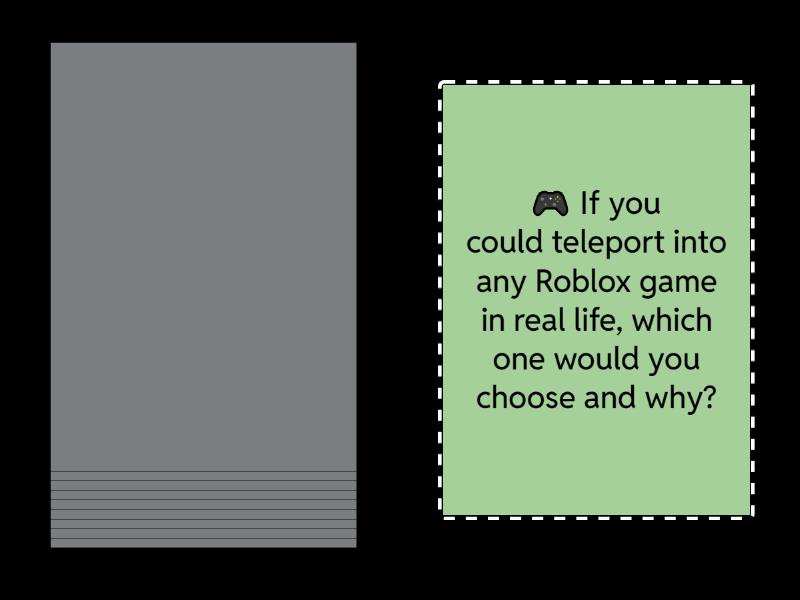 Roblox lesson b1 lesson discussion speaking cards