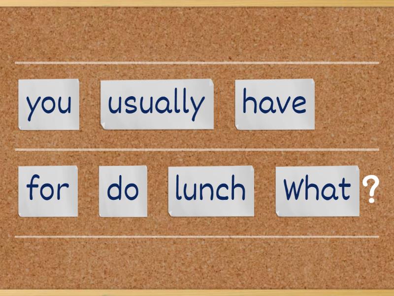 Question words. Present Simple week 6 element. - Unjumble