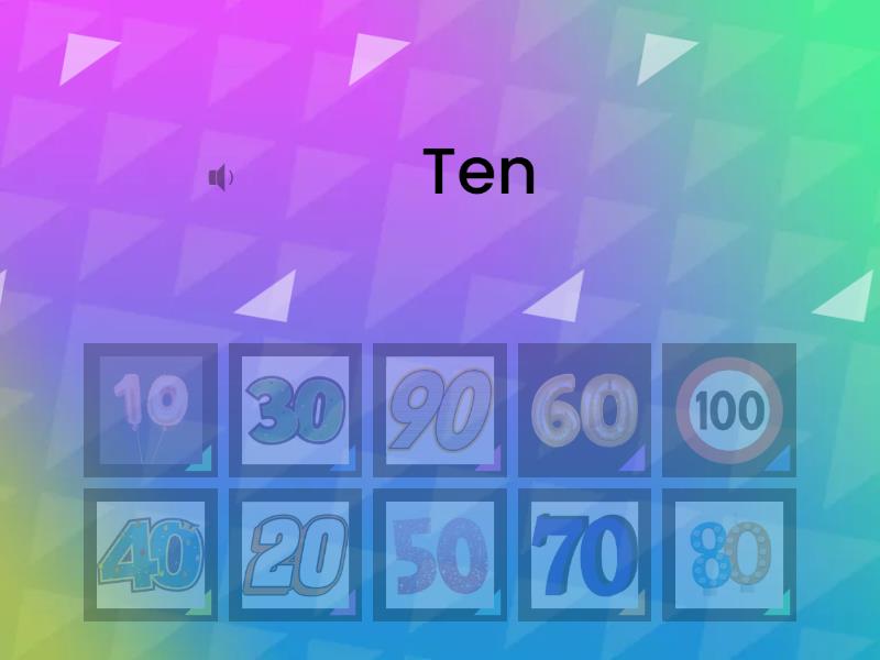 Roadmap A1 |2C| Numbers 10-100 - Find the match