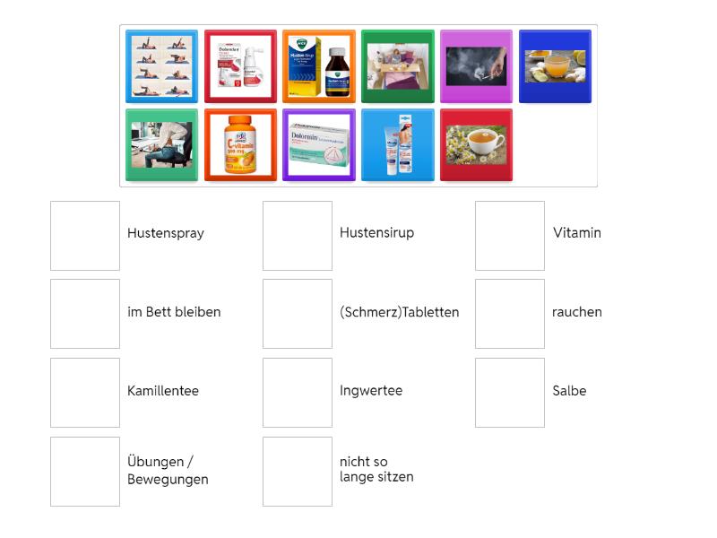 Lektion 18: Wortschatz (krank sein) - It&amp;#39;s a Match