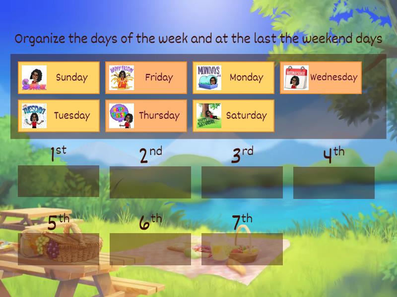 C2 EP3 Days of the week Rank order