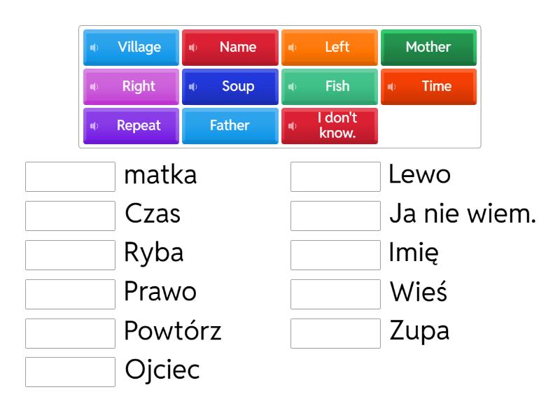 Test Z Angielskiego Klasa 4 Unit 2 Do Druku Test z angielskiego.[TZA] - Match up