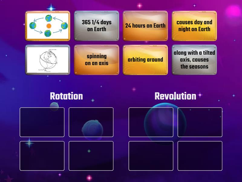 Rotation and Revolution - Group sort