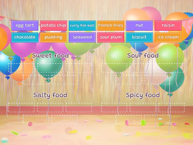 2B U1 What taste is it? (Categorize) - 按組排序