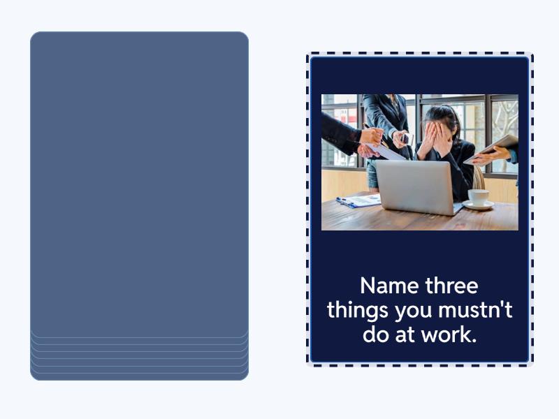 Must Have to Speaking cards