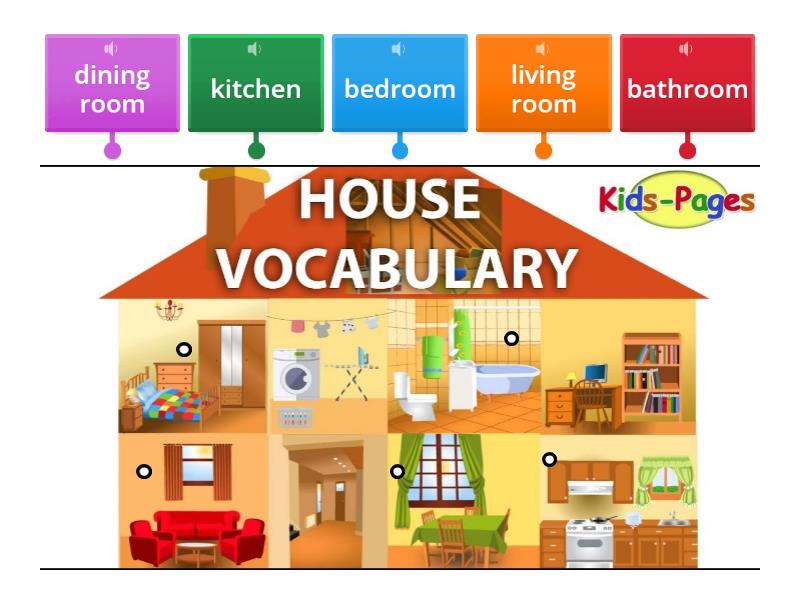 rooms of the house wordwall