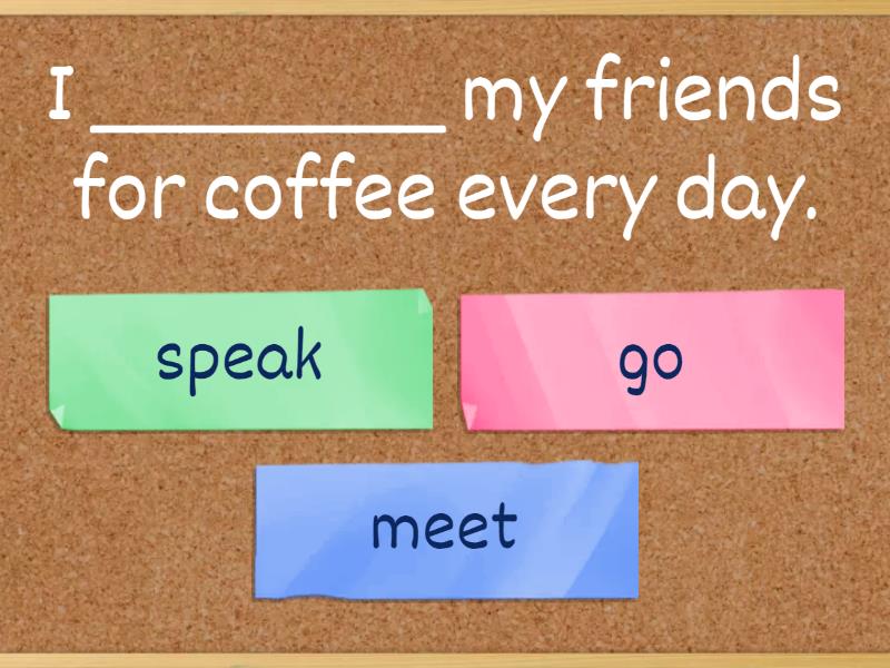 B ONE 4A Common Verbs for beginners - Quiz