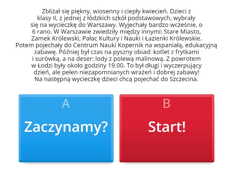 Test Czytania Ze Zrozumieniem Klasa 2 Czytanie ze zrozumieniem klasa 2 - Test