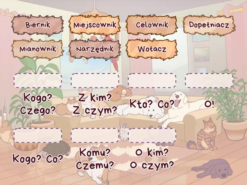 Sprawdzian Odmiana Rzeczownika Przez Przypadki Odmiana rzeczownika przez przypadki - Match up