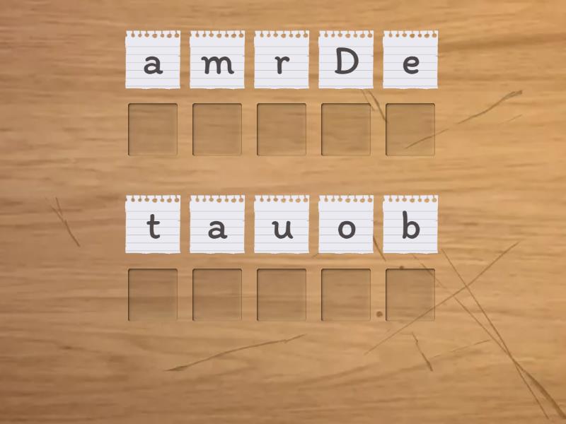 Expression - Set 1 L4 - Anagram