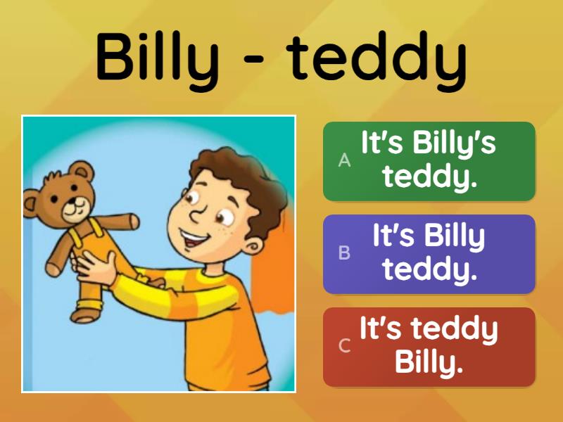 4A Beginners Possessive's - Quiz