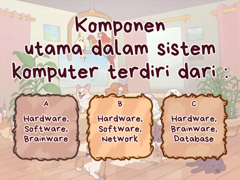 Soal sistem komputer quiz