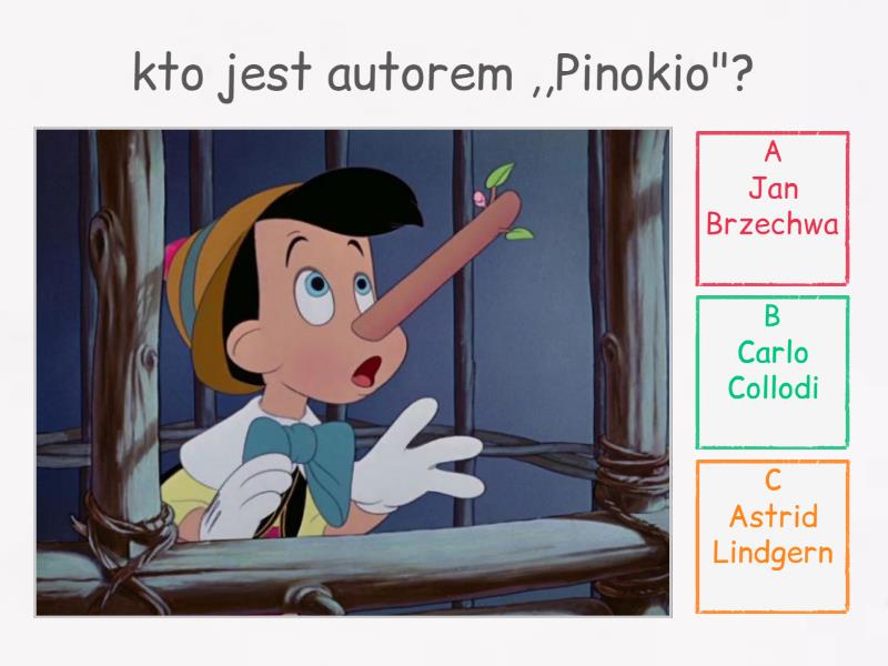 Czy Pinokio Mógłby Zostać Moim Przyjacielem pinokio - Test