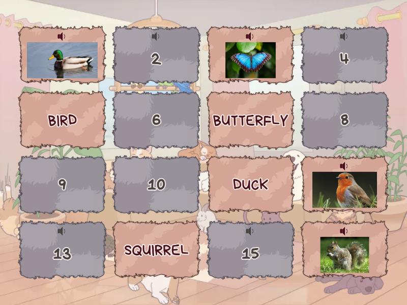 MEMORY GAME 2C - Matching pairs