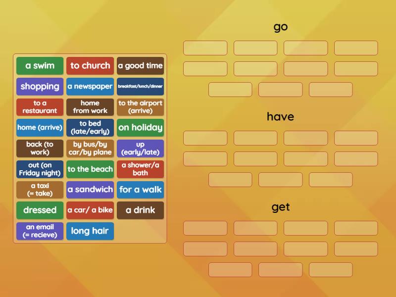 7c go/have/get - Group sort
