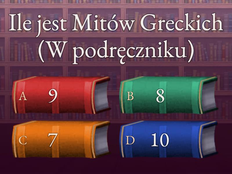 Test Z Mitów Greckich Klasa 5