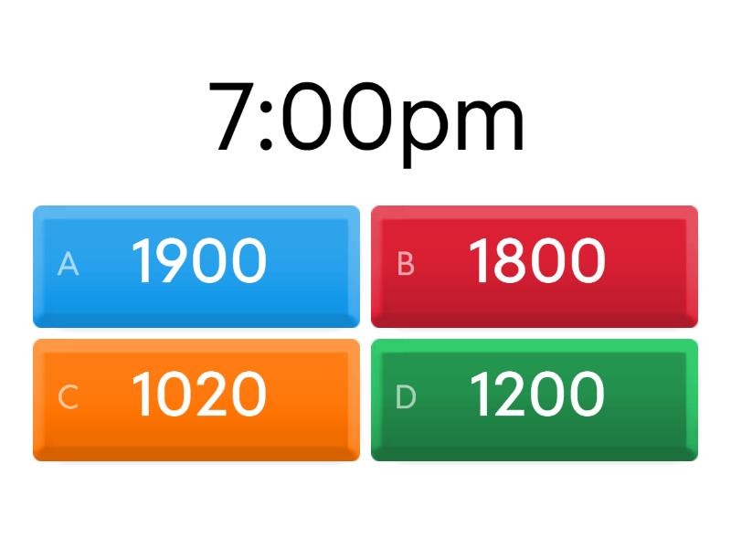 24 hour Time Conversion - Cuestionario