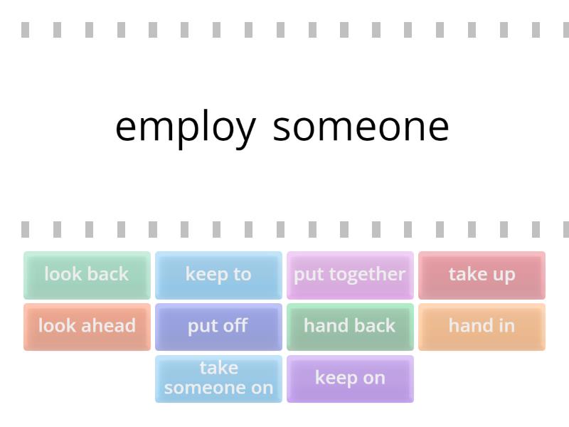 multi-word verbs 2 (SO inter+) - Find the match