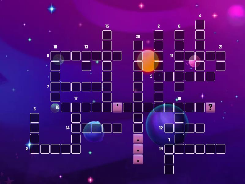 Explore Together Vocabulary lesson 3 (My bedroom ) Crossword