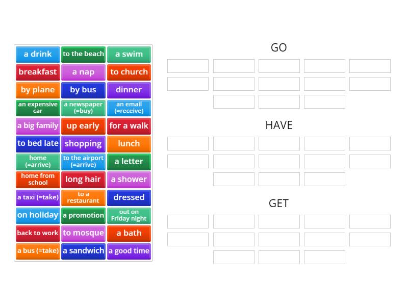 EF 7C go have get - Group sort