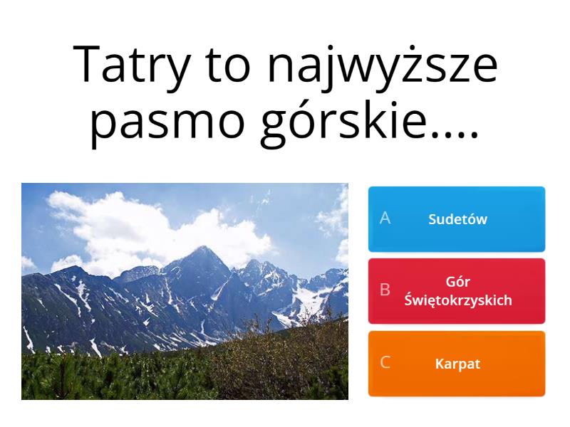 Krajobrazy Polski Sprawdzian Klasa 5 Krajobrazy Polski - sprawdzian klasa 5 - Quiz