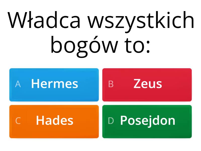 Sprawdzian Z Mitów Klasa 5 Mit o powstaniu świata, klasa 5 - Test