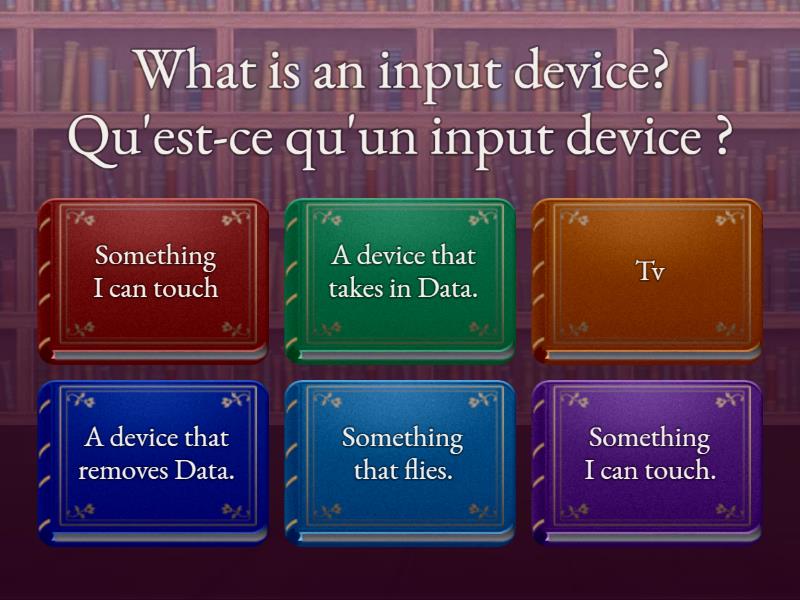 Input and Output devices - Quiz