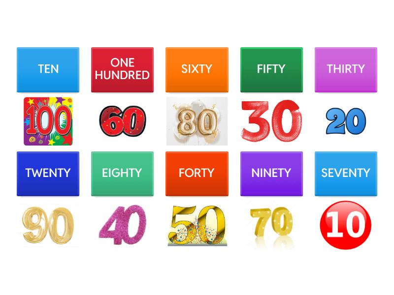 Count in tens match up